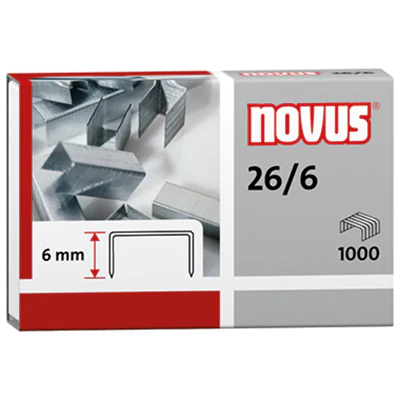 NOVUS Heftklammer 040-0160 26/6 verzinkt 5.000 St./Pack. NOVUS Heftklammer 040-0160 26/6 verzinkt 5.000 St./Pack.
