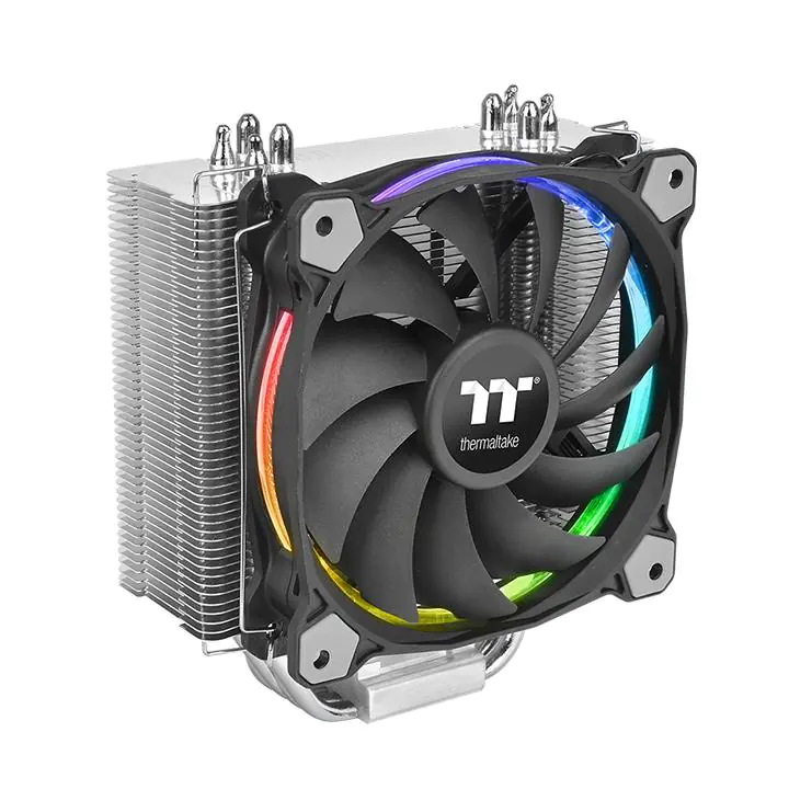Thermaltake Riing Silent 12 RGB - Sync Edition - Prozessor-Luftkühler - (für: LGA775, LGA1156, AM2, AM2+, LGA1366, AM3, LGA1155, AM3+, LGA2011, FM1, FM2, LGA1150, LGA2011-3, LGA1151, AM4, LGA2066, LGA1200) - Aluminium und Kupfer - 120 mm - RGB
