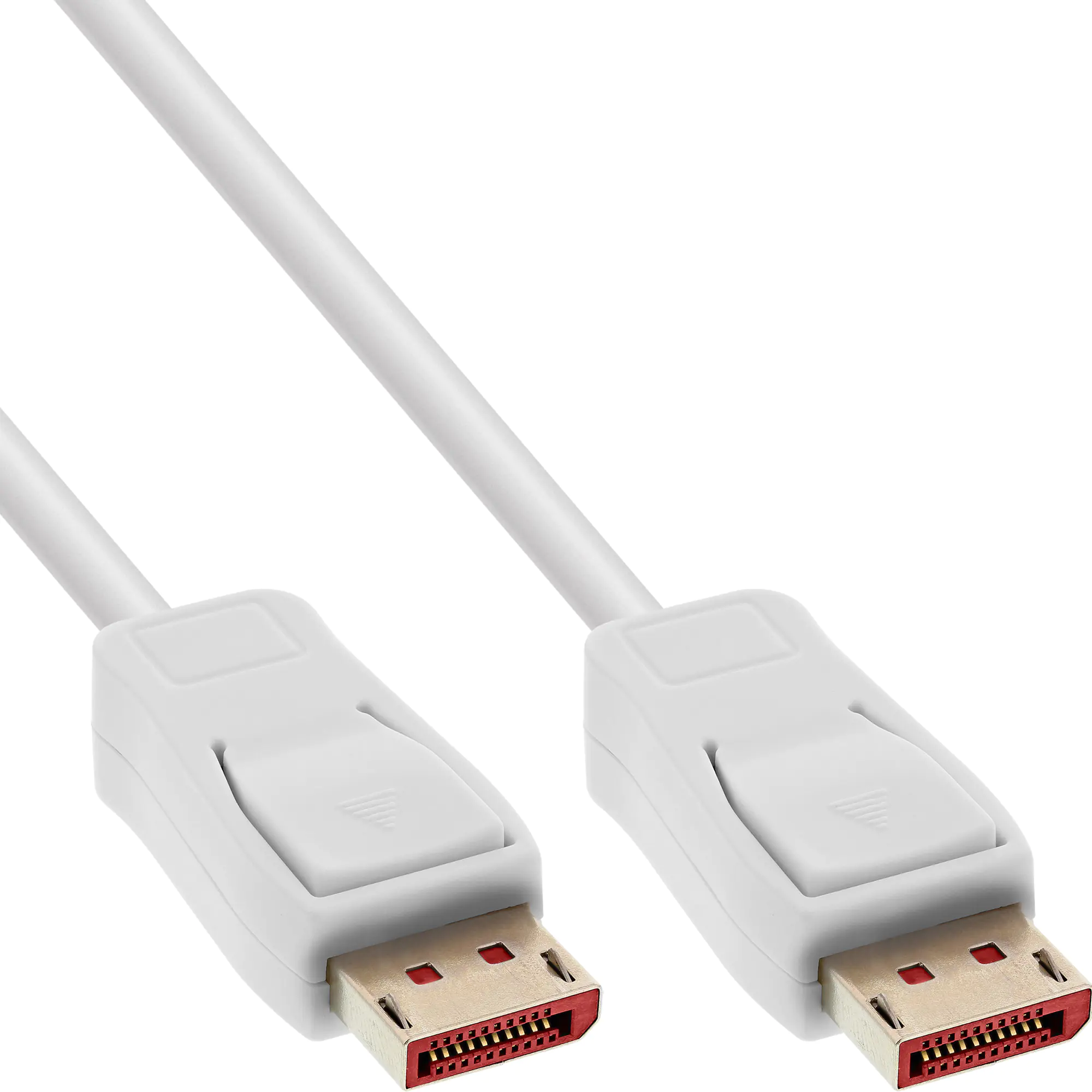 InLine DisplayPort 1.4 Kabel - 8K - weiß - vergoldete Kontakte - 2m
