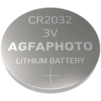 AgfaPhoto 150-803203, Einwegbatterie, CR2032, Lithium, 3 V, 5 Stück(e), Silber