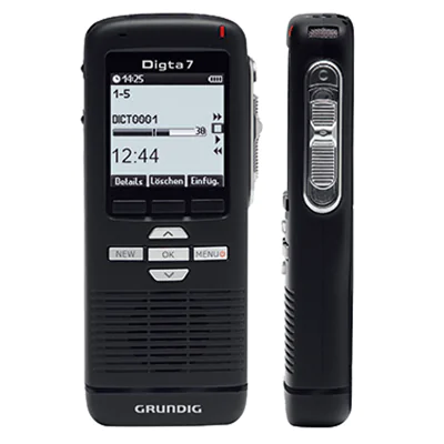 Grundig Handdiktiergerät Digta 7 PDM7020-12 Type 702 digital schwarz Grundig Handdiktiergerät Digta 7 PDM7020-12 Type 702 digital schwarz
