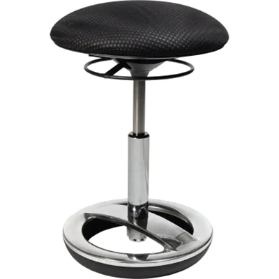 TOPSTAR Hocker Sitness Bob SU49BR0 Fuß chrom Bezug schwarz TOPSTAR Hocker Sitness Bob SU49BR0 Fuß chrom Bezug schwarz