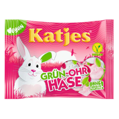 Katjes Fruchtgummi Grün-Ohr Hase 175 g/Pack. Katjes Fruchtgummi Grün-Ohr Hase 175 g/Pack.