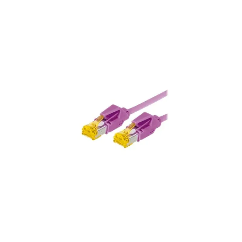 Tecline Patch-Kabel RJ-45 RJ-45 72207M SFTP-Kabel CAT 6a 7.50 m Erikaviolett