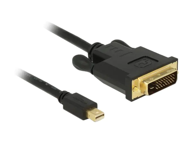 Delock - Videokabel - Single Link - Mini DisplayPort (M) bis DVI-D (M) - DisplayPort 1.1 - 5 m - passiv, Daumenschrauben - Schwarz
