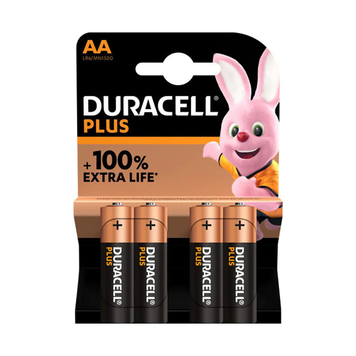 Duracell Alkaline Plus AA batterij 4 pack - Batterie Duracell Alkaline Plus AA batterij 4 pack - Batterie