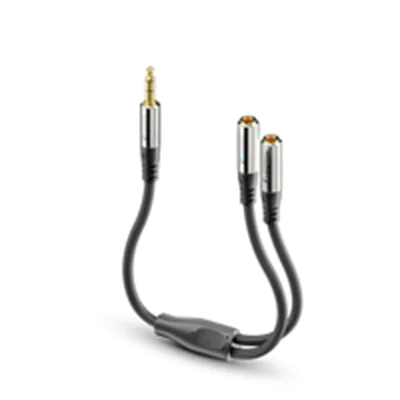 Sonero 3,5mm (4pin) auf 2x 3,5mm Kopfhörer Adapter Kabel, 0,25m