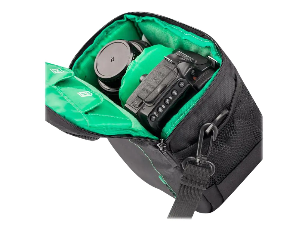 Riva Case 7420 (PS) - Schultertasche für Digitalkamera mit Objektiven - Polyester - Schwarz