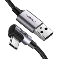 Ugreen Angled USB-C To USB-A Data Cable Black 2M - Kabel - Digital/Daten