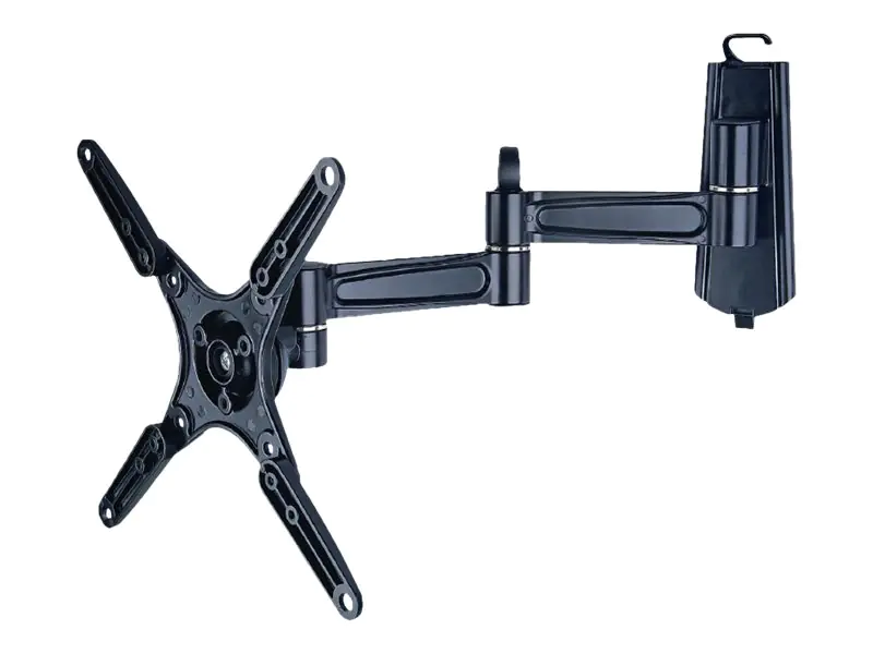 Techly Befestigungskit (Wandplatte, 3 Gelenke, Halterung für Display) - für Flachbildschirm - Aluminium - Schwarz - Bildschirmgröße: 33-94 cm (13"-37") ICA-LCD-2102