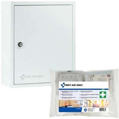 FIRST AID ONLY Verbandschrank gefüllt DIN 13169 Metall, lackiert weiß FIRST AID ONLY Verbandschrank gefüllt DIN 13169 Metall, lackiert weiß