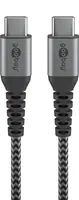 Wentronic Goobay USB-C auf Textilkabel mit Metallsteckern space grau/silber 1 m 1 - Digital/Daten Wentronic Goobay USB-C auf Textilkabel mit Metallsteckern space grau/silber 1 m 1 - Digital/Daten