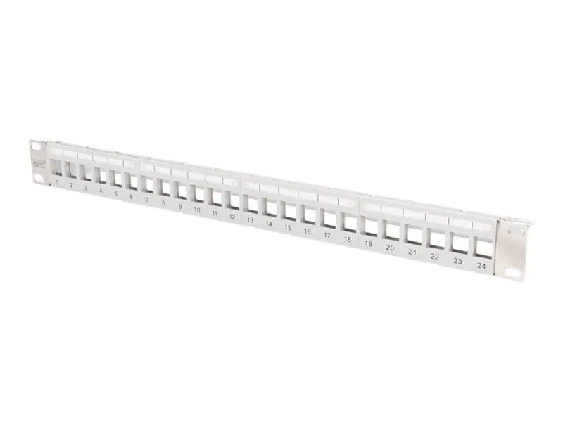 Digitus Professional DN-91410-LF - Patchpanel (Blindblech) - Rack montierbar - STP - RAL 7035, Grau - 1U - 48.3 cm (19") - 24 Ports