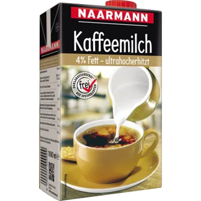 NAARMANN Kaffeemilch TetraPak 4% 1l NAARMANN Kaffeemilch TetraPak 4% 1l