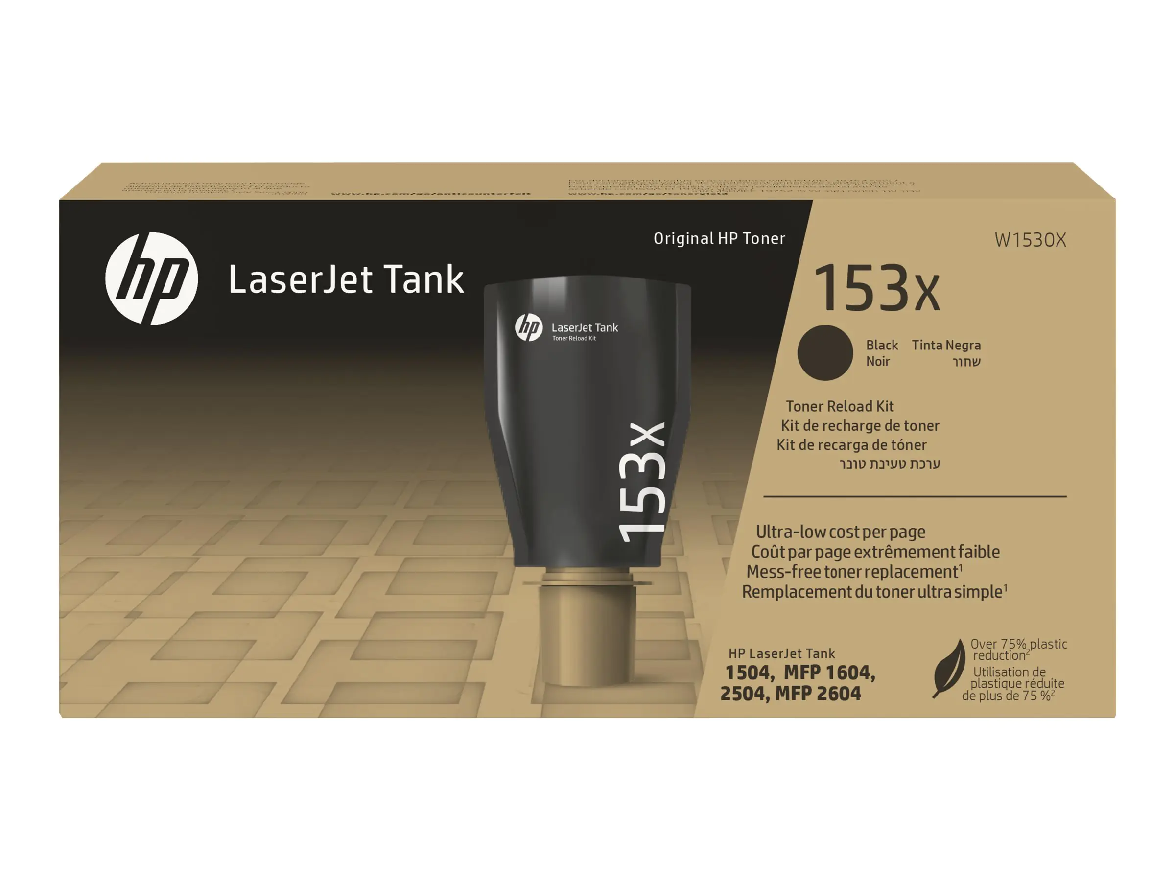 HP 153X - Mit hoher Kapazität - Schwarz - original - LaserJet - Tonerpatrone (W1530X) - für LaserJet Tank MFP 1602w, MFP 1604w, MFP 2602dn, MFP 2604sdw, MFP 2606dn, MFP 2606sdw
