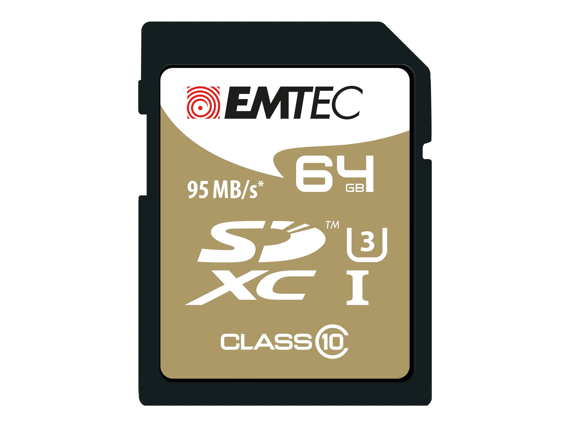 EMTEC SpeedIN' - Flash-Speicherkarte - 64 GB - UHS Class 3 / Class10 - SDXC UHS-I