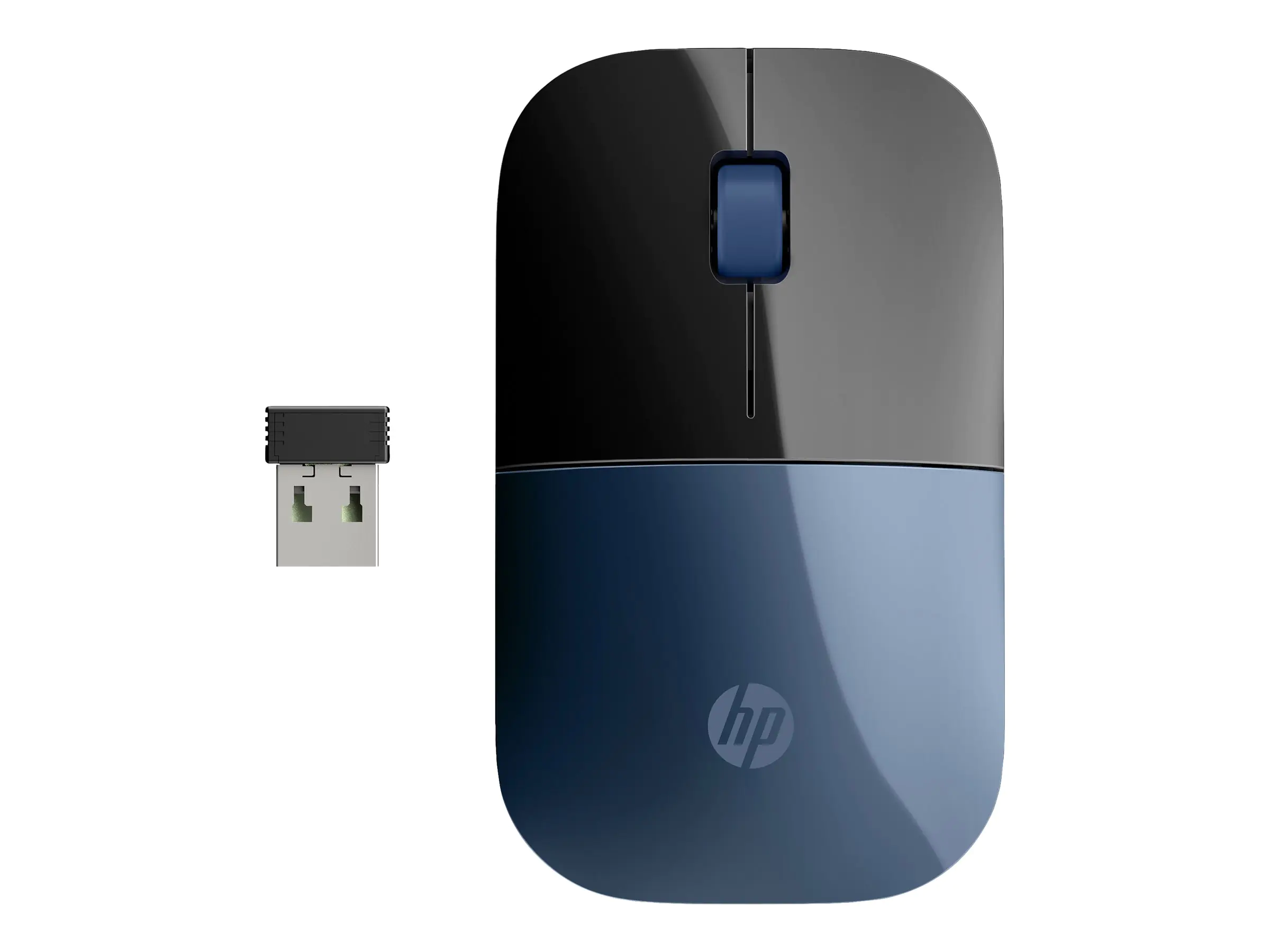 HP Z3700 - Maus - 3 Tasten - kabellos - 2.4 GHz - kabelloser Empfänger (USB) - 7UH88AA#ABB