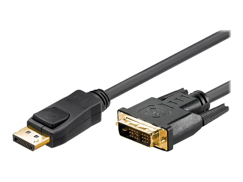 goobay - DisplayPort-Kabel - DisplayPort (M) zu DVI-D (M) - 1 m - Daumenschrauben