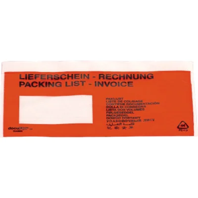 Dokumententasche Lieferschein- Rechnung C5 mF sk rt 250 St./Pack. Dokumententasche Lieferschein- Rechnung C5 mF sk rt 250 St./Pack.
