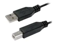 Bachmann USB-Kabel USB-A Stecker, USB-B Stecker 3 m Hellgrau 940.046 - Kabel - Digital/Daten