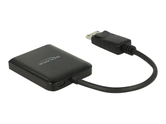 Delock DisplayPort 1.4 Splitter 1 x DisplayPort to 2 x HDMI MST - Video-/Audio-Splitter - 2 x HDMI - Desktop