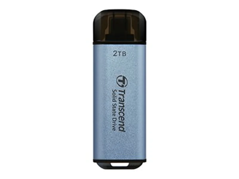 Transcend ESD300C - SSD - 1 TB - extern (tragbar) - USB 3.2 Gen 2x1 (USB-C Steckverbinder) - himmelblau