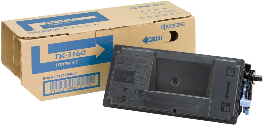 Kyocera TK 3160 - Schwarz - Original - Tonersatz - für ECOSYS M3145, M3645, M3860, P3045, P3050, P3055, P3060, P3145, P3150