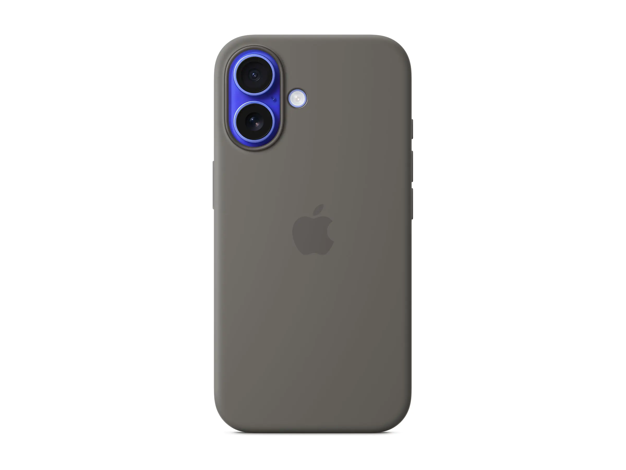 Apple - Hintere Abdeckung für Mobiltelefon - kompatibel mit MagSafe - Silikon - Stone Grey - für iPhone 16 Apple - Hintere Abdeckung für Mobiltelefon - kompatibel mit MagSafe - Silikon - Stone Grey - für iPhone 16