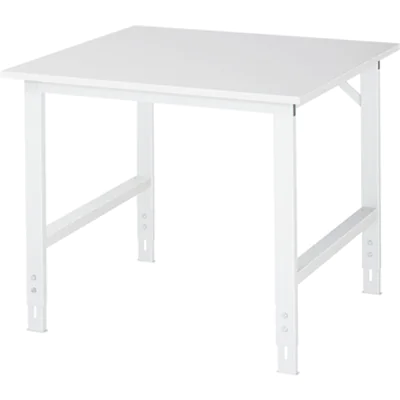 RAU Arbeitstisch Tom 1.000 x 760-1.080 x 1.000 mm (B x H x T) lichtgrau