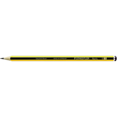 STAEDTLER Bleistift Noris 120-1 B sechskantform gelb/schwarz STAEDTLER Bleistift Noris 120-1 B sechskantform gelb/schwarz