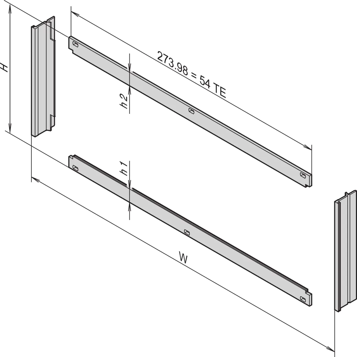 SCHROFF FRONTRAHMEN EMC - Rack-Zubehör