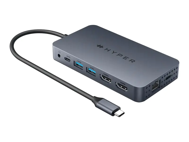 HyperDrive - Dockingstation - USB-C - 2 x HDMI - 1GbE