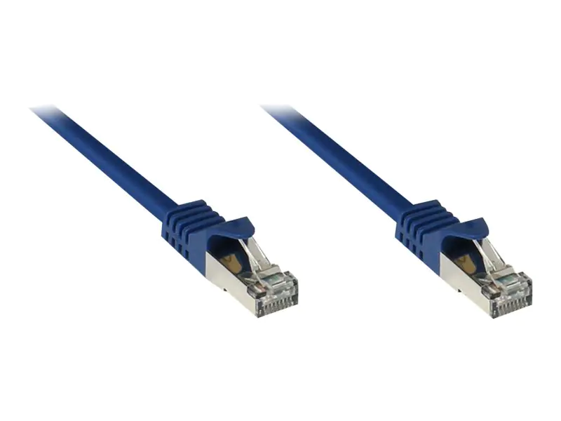 Good Connections - Patch-Kabel - RJ-45 (M) zu RJ-45 (M) - 5 m - SFTP, PiMF - CAT 7 - halogenfrei, ohne Haken - Blau
