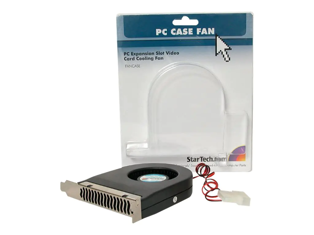 StarTech Interner Slotblech Gehäuselüfter mit 4-Pin LP4-Molex - Slotlüfter / Entlüfter - System-Gebläseeinheit