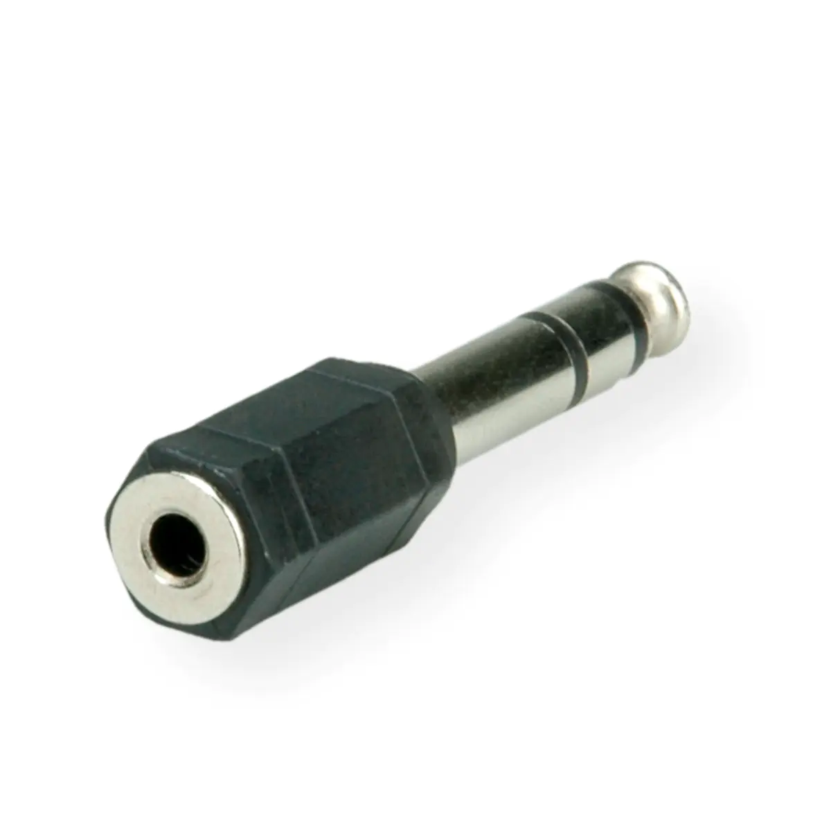 Roline - Audio-Adapter - Stereo-Stecker männlich zu mini-phone stereo 3.5 mm weiblich - Schwarz Roline - Audio-Adapter - Stereo-Stecker männlich zu mini-phone stereo 3.5 mm weiblich - Schwarz