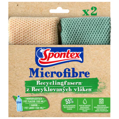 Spontex Microfibre Recyclingfasern x2 19700158
