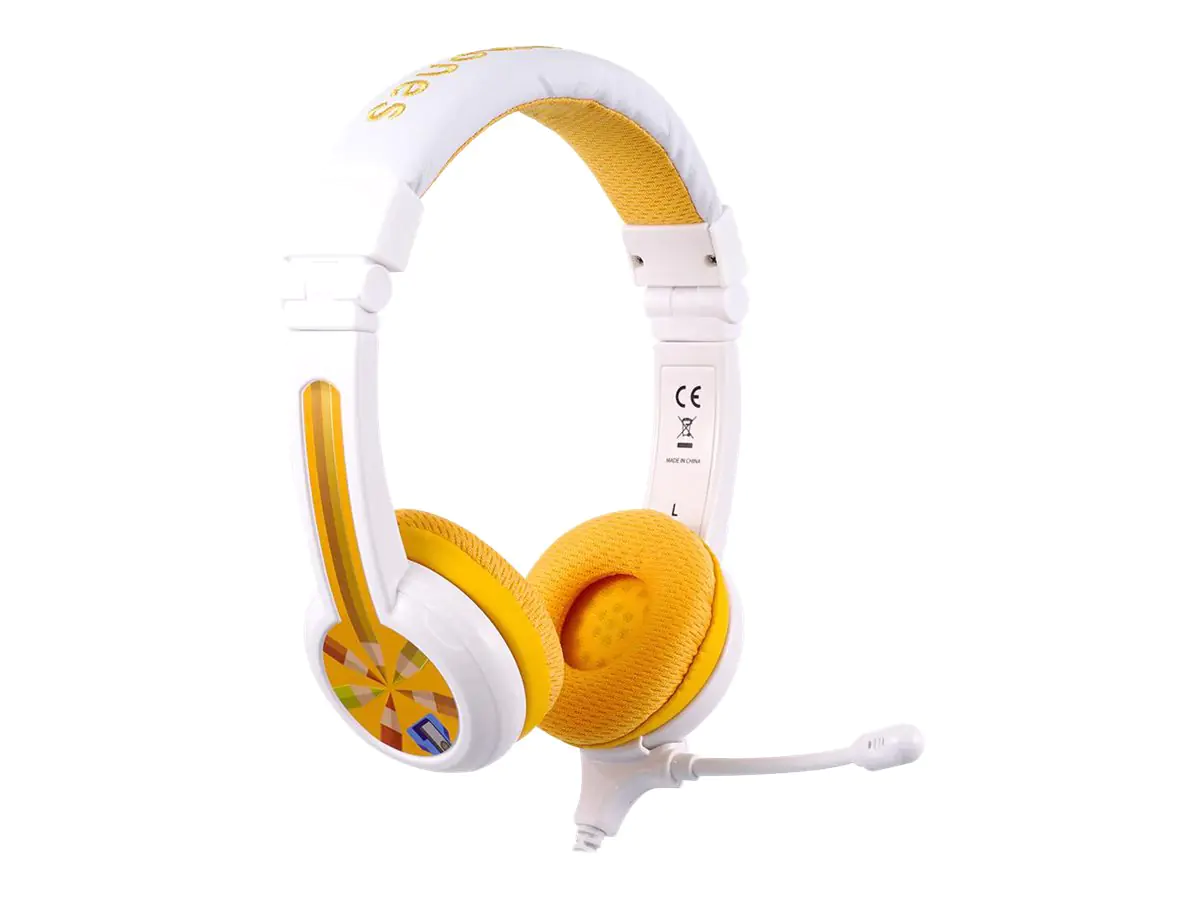 BuddyPhones Onanoff BuddyPhones School+ - Headset - On-Ear BP-SCHOOLP-YELLOW