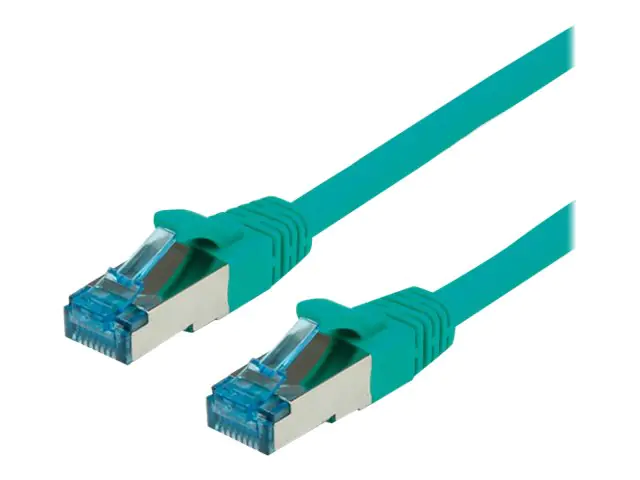VALUE - Patch-Kabel - RJ-45 (M) bis RJ-45 (M) - 1.5 m - SFTP, PiMF - CAT 6a - halogenfrei, geformt, ohne Haken, verseilt - grün