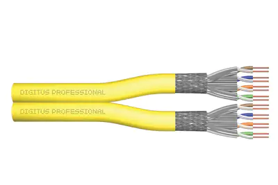 Digitus Professional - Bulkkabel - 500 m - SFTP, PiMF - CAT 7a - IEEE 802.5/IEEE 802.3 - halogenfrei, Riser, robust - Gelb Digitus Professional - Bulkkabel - 500 m - SFTP, PiMF - CAT 7a - IEEE 802.5/IEEE 802.3 - halogenfrei, Riser, robust - Gelb