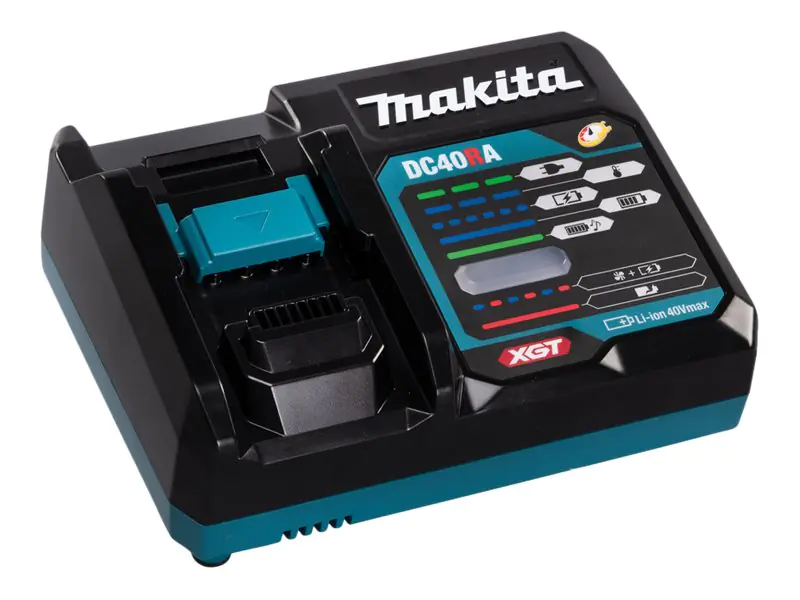 Makita DC40RA - Batterieladegerät - Fast Charge - für Makita GA013GM201, GA023GM201, GA041GM201, JR002GM201, RT001GZ10; XGT GA041, HR008GM202
