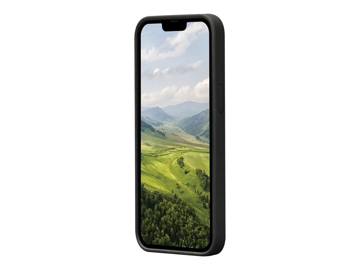 dbramante1928 Monaco - Hintere Abdeckung für Mobiltelefon - kompatibel mit MagSafe - Silikon, recycelter Kunststoff - Night Black - für Apple iPhone 14 Pro Max