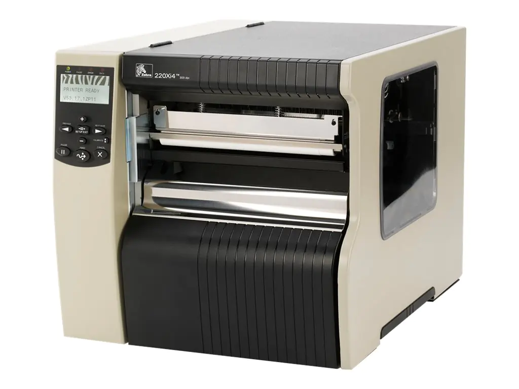 Zebra 220Xi4 - Etikettendrucker - Thermotransfer - Rolle (21,6 cm) - 300 dpi - Kapazität: 1 Rolle - parallel, USB, LAN, seriell