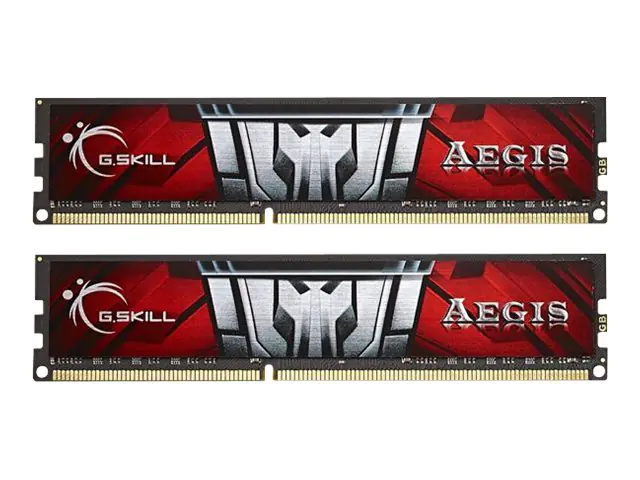 G.Skill AEGIS F3-1600C11D-8GIS - DDR3 - Kit - 8 GB: 2 x 4 GB - DIMM 240-PIN - 1600 MHz / PC3-12800 - CL11 - 1.5 V - ungepuffert - non-ECC
