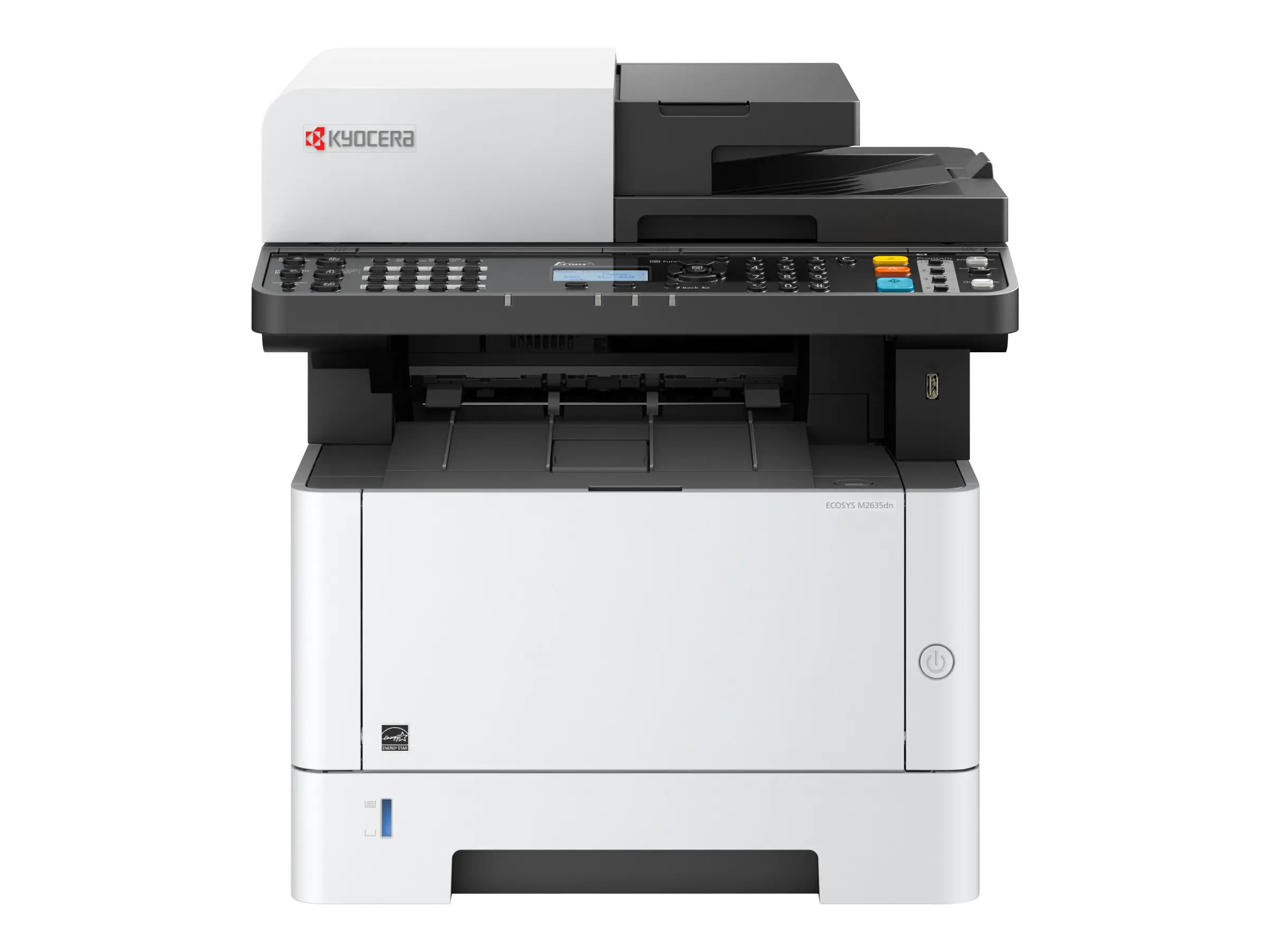Kyocera ECOSYS M2635dn - Multifunktionsdrucker - s/w - Laser - A4 (210 x 297 mm), Legal (216 x 356 mm) (Original) - A4/Legal (Medien) - bis zu 35 Seiten/Min. (Drucken) - 350 Blatt - 33.6 Kbps - USB 2.0, Gigabit LAN, USB-Host