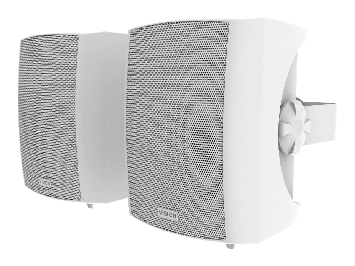 Vision AV-1900+SP-1800 - Lautsprecher - für PA-System - Bluetooth - 50 Watt - dreiweg - Schwarz, weiß