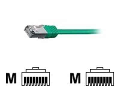 equip - Patch-Kabel - RJ-45 (M) zu RJ-45 (M) - 10 m - SSTP-Kabel - CAT 6 - halogenfrei, geformt, verseilt - grün