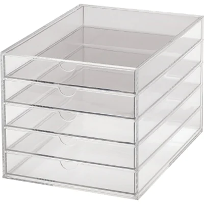 MAUL Schubladenbox Acryl 5 Schubladen DIN A4 Acryl Gehäusefarbe: glasklar Farbe der Schublade: glasklar MAUL Schubladenbox Acryl 5 Schubladen DIN A4 Acryl Gehäusefarbe: glasklar Farbe der Schublade: glasklar