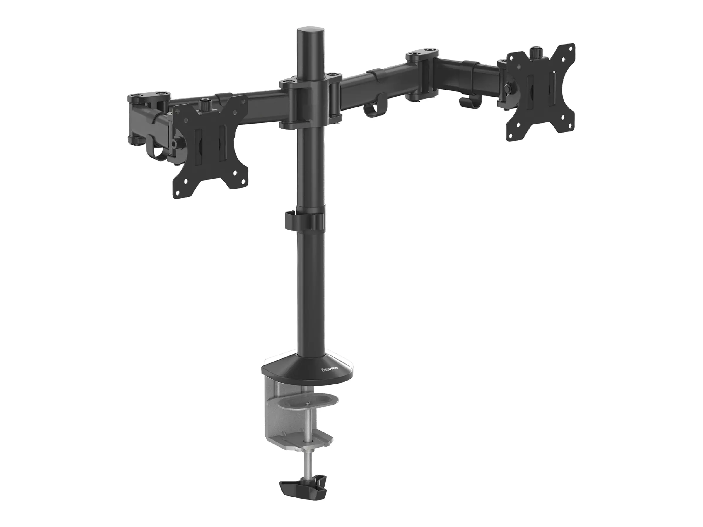 Fellowes Reflex Dual Monitor Arm - Befestigungskit - einstellbarer Arm - für 2 Monitore - Metall - Schwarz, RAL 9017 - Bildschirmgröße: bis zu 68,6 cm (bis zu 27 Zoll) 8502601