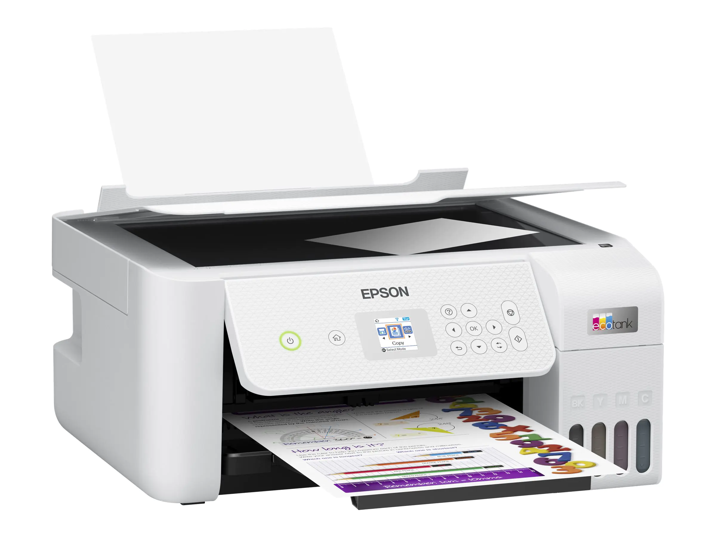 Epson EcoTank ET-2826 - Multifunktionsdrucker - Farbe - Tintenstrahl - nachfüllbar - A4 (Medien) - bis zu 10 Seiten/Min. (Drucken) - 100 Blatt - USB, Wi-Fi