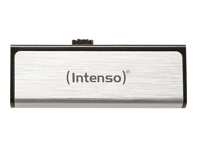 Intenso Mobile Line 2 in1 Stick - USB-Flash-Laufwerk - 16 GB - USB 2.0 - Silber
